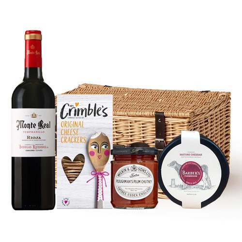 Monte Real Tempranillo 75cl Red Wine And Cheese Hamper